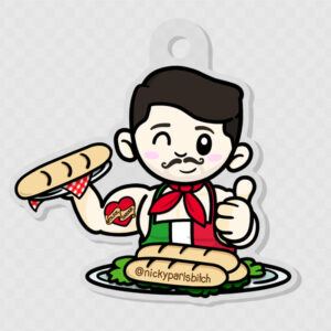 Breadstick Nick Keychain