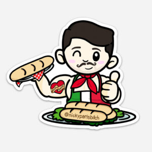 Breadstick Nick Sticker