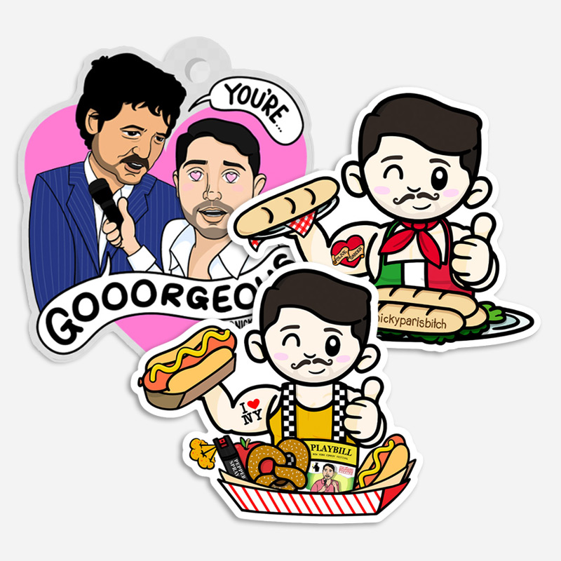 Nick Autographed Keychain Bundle