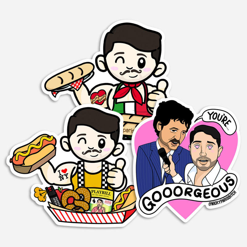 Nick Autographed Sticker Bundle