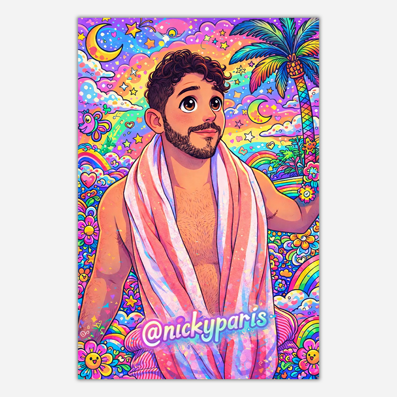 Vacation Nick Sticker